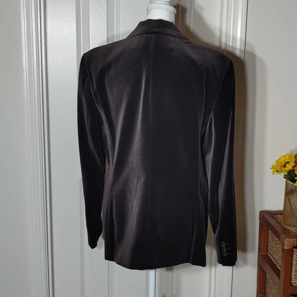 HAROLD'S Vintage Brown Velvet Blazer - Picture 6 of 13